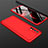 Custodia Plastica Rigida Cover Opaca Fronte e Retro 360 Gradi M01 per Realme 7 Rosso