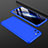 Custodia Plastica Rigida Cover Opaca Fronte e Retro 360 Gradi M01 per Realme C11 Blu