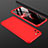 Custodia Plastica Rigida Cover Opaca Fronte e Retro 360 Gradi M01 per Realme C11 Rosso