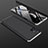 Custodia Plastica Rigida Cover Opaca Fronte e Retro 360 Gradi M01 per Samsung Galaxy M51 Argento e Nero