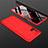 Custodia Plastica Rigida Cover Opaca Fronte e Retro 360 Gradi M01 per Samsung Galaxy M51 Rosso