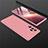 Custodia Plastica Rigida Cover Opaca Fronte e Retro 360 Gradi M01 per Samsung Galaxy Note 20 Ultra 5G Oro Rosa