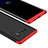 Custodia Plastica Rigida Cover Opaca Fronte e Retro 360 Gradi M01 per Samsung Galaxy Note 8 Duos N950F Rosso e Nero