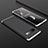 Custodia Plastica Rigida Cover Opaca Fronte e Retro 360 Gradi M01 per Samsung Galaxy S10 5G Argento e Nero