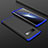 Custodia Plastica Rigida Cover Opaca Fronte e Retro 360 Gradi M01 per Samsung Galaxy S10 5G Blu e Nero