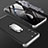 Custodia Plastica Rigida Cover Opaca Fronte e Retro 360 Gradi M01 per Samsung Galaxy S21 5G Argento e Nero