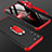 Custodia Plastica Rigida Cover Opaca Fronte e Retro 360 Gradi M01 per Samsung Galaxy S21 5G Rosso e Nero