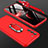 Custodia Plastica Rigida Cover Opaca Fronte e Retro 360 Gradi M01 per Samsung Galaxy S22 5G Rosso
