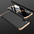 Custodia Plastica Rigida Cover Opaca Fronte e Retro 360 Gradi M01 per Xiaomi Mi 9 Oro e Nero