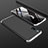 Custodia Plastica Rigida Cover Opaca Fronte e Retro 360 Gradi M01 per Xiaomi Mi 9 Pro 5G Argento e Nero