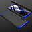 Custodia Plastica Rigida Cover Opaca Fronte e Retro 360 Gradi M01 per Xiaomi Mi A3 Lite Blu e Nero