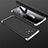 Custodia Plastica Rigida Cover Opaca Fronte e Retro 360 Gradi M01 per Xiaomi Poco X3 NFC Argento e Nero