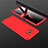Custodia Plastica Rigida Cover Opaca Fronte e Retro 360 Gradi M01 per Xiaomi Poco X3 Rosso