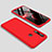 Custodia Plastica Rigida Cover Opaca Fronte e Retro 360 Gradi M01 per Xiaomi Redmi Note 8 Rosso