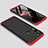 Custodia Plastica Rigida Cover Opaca Fronte e Retro 360 Gradi M01 per Xiaomi Redmi Note 8 Rosso e Nero