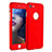 Custodia Plastica Rigida Cover Opaca Fronte e Retro 360 Gradi P01 per Apple iPhone 8 Rosso