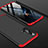 Custodia Plastica Rigida Cover Opaca Fronte e Retro 360 Gradi P01 per Huawei Honor 20 Pro Rosso e Nero
