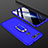 Custodia Plastica Rigida Cover Opaca Fronte e Retro 360 Gradi P01 per Huawei Honor V20 Blu