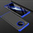 Custodia Plastica Rigida Cover Opaca Fronte e Retro 360 Gradi P01 per Huawei Mate 30 Blu e Nero