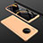 Custodia Plastica Rigida Cover Opaca Fronte e Retro 360 Gradi P01 per Huawei Mate 30E Pro 5G Oro