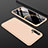 Custodia Plastica Rigida Cover Opaca Fronte e Retro 360 Gradi P01 per Huawei Nova 5 Pro Oro