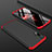 Custodia Plastica Rigida Cover Opaca Fronte e Retro 360 Gradi P01 per Huawei Nova 5 Rosso e Nero