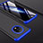 Custodia Plastica Rigida Cover Opaca Fronte e Retro 360 Gradi P01 per OnePlus 7T Blu e Nero