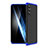 Custodia Plastica Rigida Cover Opaca Fronte e Retro 360 Gradi P01 per Samsung Galaxy A82 5G Blu e Nero