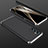 Custodia Plastica Rigida Cover Opaca Fronte e Retro 360 Gradi P01 per Samsung Galaxy M13 4G Argento e Nero