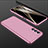 Custodia Plastica Rigida Cover Opaca Fronte e Retro 360 Gradi P01 per Samsung Galaxy M13 4G Oro Rosa