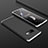 Custodia Plastica Rigida Cover Opaca Fronte e Retro 360 Gradi P01 per Samsung Galaxy S10e Argento e Nero