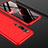 Custodia Plastica Rigida Cover Opaca Fronte e Retro 360 Gradi P01 per Xiaomi Mi Note 10 Rosso