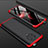 Custodia Plastica Rigida Cover Opaca Fronte e Retro 360 Gradi P01 per Xiaomi Poco F2 Pro Rosso e Nero