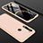 Custodia Plastica Rigida Cover Opaca Fronte e Retro 360 Gradi P01 per Xiaomi Redmi Note 8 Oro