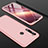 Custodia Plastica Rigida Cover Opaca Fronte e Retro 360 Gradi P01 per Xiaomi Redmi Note 8 Oro Rosa