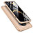Custodia Plastica Rigida Cover Opaca Fronte e Retro 360 Gradi P02 per OnePlus 7T Oro