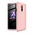 Custodia Plastica Rigida Cover Opaca Fronte e Retro 360 Gradi P02 per OnePlus 7T Pro Oro Rosa