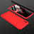 Custodia Plastica Rigida Cover Opaca Fronte e Retro 360 Gradi P03 per Xiaomi Redmi 9A Rosso