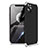 Custodia Plastica Rigida Cover Opaca Fronte e Retro 360 Gradi per Apple iPhone 12 Pro Argento e Nero
