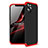 Custodia Plastica Rigida Cover Opaca Fronte e Retro 360 Gradi per Apple iPhone 12 Pro Max Rosso e Nero