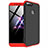 Custodia Plastica Rigida Cover Opaca Fronte e Retro 360 Gradi per Huawei Enjoy 8e Rosso e Nero