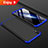 Custodia Plastica Rigida Cover Opaca Fronte e Retro 360 Gradi per Huawei Enjoy 9 Blu e Nero
