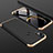Custodia Plastica Rigida Cover Opaca Fronte e Retro 360 Gradi per Huawei Enjoy 9 Plus Oro e Nero