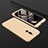 Custodia Plastica Rigida Cover Opaca Fronte e Retro 360 Gradi per Huawei G10 Oro