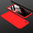 Custodia Plastica Rigida Cover Opaca Fronte e Retro 360 Gradi per Huawei Honor 8A Rosso