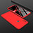 Custodia Plastica Rigida Cover Opaca Fronte e Retro 360 Gradi per Huawei Honor V10 Lite Rosso