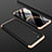 Custodia Plastica Rigida Cover Opaca Fronte e Retro 360 Gradi per Huawei Honor V30 5G Oro e Nero