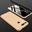 Custodia Plastica Rigida Cover Opaca Fronte e Retro 360 Gradi per Huawei Honor View 20 Oro