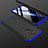 Custodia Plastica Rigida Cover Opaca Fronte e Retro 360 Gradi per Huawei Mate 20 Lite Blu e Nero