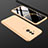 Custodia Plastica Rigida Cover Opaca Fronte e Retro 360 Gradi per Huawei Mate 20 Lite Oro